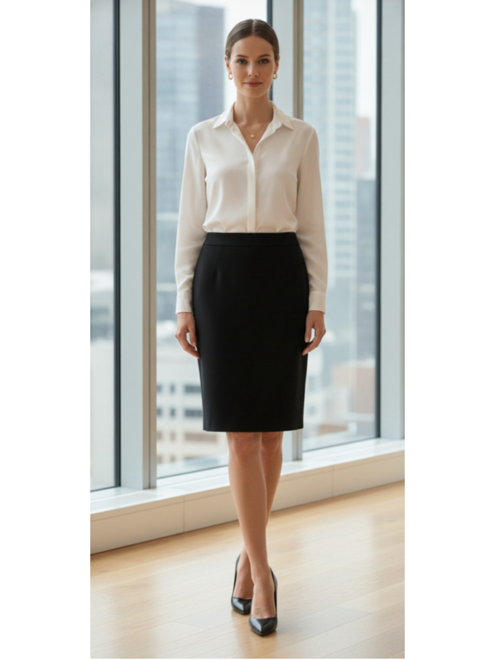 MaxMara Classic Black Women's pencil Skirt size 42/6 luxury old money